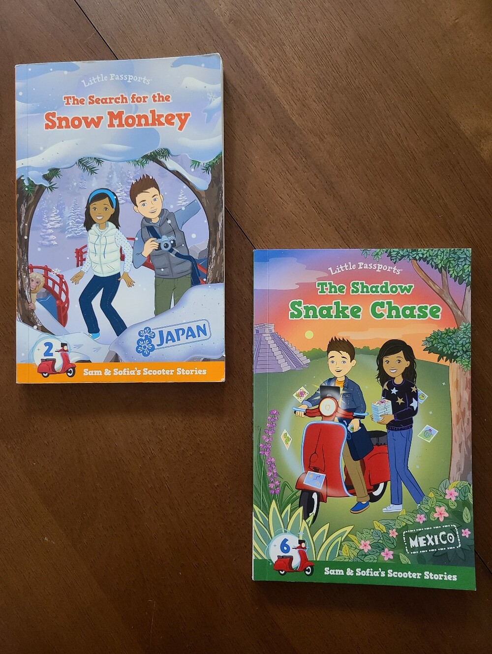 Little Passports Sam & Sofia Scooter Stories - Japan & Mexico Set Chapter Books
